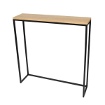 Konsoollaud Kent, 80x20x84 cm, pruun/must