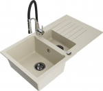 Graniidist k&ouml;&ouml;givalamu Mexen Matias segisti ja sifooniga, Beige/Black/Chrome