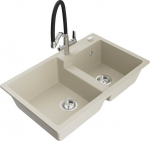 Graniidist k&ouml;&ouml;givalamu Mexen Tomas segisti ja sifooniga, beež/must/kroom