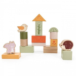 Puidust Montessori klotsid loomadega Viga PolarB, 50 tk