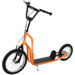 Laste t&otilde;ukeratas alates 5. eluaastast, T&otilde;ukeratas linnale, Laste roller, Kickboard &otilde;hkrehvidega, 16/12 tolli, Oranž, 135 x 58 x 88-94 cm