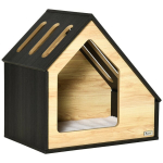 Koerakuut Siseruumide koerakuut koos padjaga Koerakuut Kalduva katusega koerakuut Kassimaja v&auml;ikestele koertele kuni 8 kg 60 x 40 x 59,2 cm, pruun