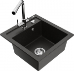 Graniidist k&ouml;&ouml;givalamu Mexen Vito segisti ja sifooniga, Metallic black/gold+Chrome