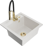 Graniidist k&ouml;&ouml;givalamu Mexen Vito segisti ja sifooniga, White+Black/Gold