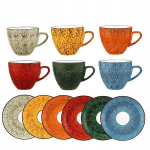 Porcelaanist joogitass 300 ml koos taldrikuga 15 cm Wilmax komplekt