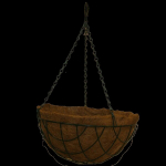 Lillepotis rippuv kookosp&auml;hkel 40cm