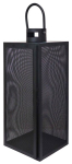 Metallist latern Aura 21x20x53cm, must