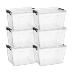 Plast Team 6x kaanega HomeBox konteineri komplekt 30 L