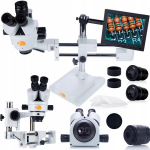 Mikroskoop Rosfix Jupiter Pro MSJP-T-SDMS1 &ndash; Trinokulaarne pea, 8" ekraan Komplekt, Suurendus 7&ndash;45x