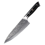 Teshiro k&ouml;&ouml;ginuga, Damaskuse teras 67 kihti, HRC 60, tera pikkus 20 cm