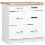 K&ouml;&ouml;gikapp NORE Oliwia S80, 3 sahtliga, valge