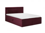 Voodi Mazzini Beds Yucca 200x200 cm, punane