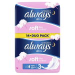 H&uuml;gieenilised sidemed ALWAYS Sensitive Night, S3, 14 tk