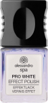 alessandro SPA NAIL Pro White&nbsp;- puhastav, s&auml;ra andev ja valgendav k&uuml;&uuml;nelakk, 10ml