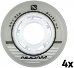 Rulluisurattad Nijdam 64x22 mm, 85A , 4 tk., hallid