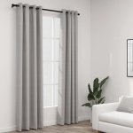 vidaXL linase v&auml;limusega pimendavad kardinad 2 tk hall 140 x 245 cm