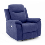 Tugitool MILO 97x69xH103cm, elektriline recliner, sinine
