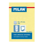 M&auml;rkmelehed MILAN, 50 x 76 mm, 100 lehte, kollane