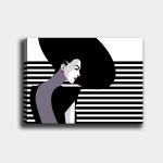 Reproduktsioon l&otilde;uendil T&uuml;druk koos musta m&uuml;tsiga