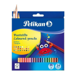 Pelikan v&auml;rvipliiats, kolmnurkne, SOFT, peenike, 24 v&auml;rvi