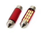 LED Canbus 12SMD 4014 Festoon 36mm Valge 12V / 24V auto pirnid, 2 tk.