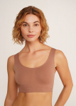 &Otilde;mblusteta topp laiade &otilde;lapaeltega TANK TOP Giulia, v&auml;rv mokko, S/M