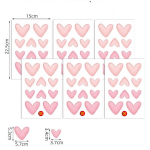 Dekoratiivsed kleebised Roosad s&uuml;damed