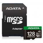 Adata m&auml;lukaart microSD Speed Plus 128GB UHS1 U3 V30 A2 180/160 MB/s