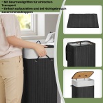 Pesukorv kaanega, 72 L, bambusest pesukoguja