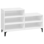 jalatsikapp，jalan&otilde;udekapp, k&otilde;rgl&auml;ikega valge, 102x36x60 cm, tehispuit CFE283734