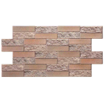 Walldone 3D PVC seinapaneel dekoratiivsed tellised - sisetingimustesse m&otilde;eldud kunsttellise paneelid (980 x 490 mm), 5 tk komplekt