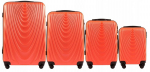 4 kohvri komplekt laiendusega Falcon Wings 304 (lms, Xs) Flue Orange, Abs+