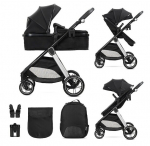 Universaalne jalutusk&auml;ru Lorelli Aspen 2in1, must