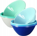 Youngever 9 plastikust kausside komplekt 1000 ml, korduvkasutatavad