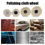 Ehte poleerimisketas, 7.62 Cm White Cloth Wheel