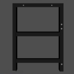 Arvuti m&auml;ngulaud, must, 120 cm