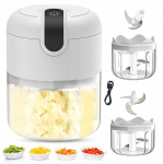 Elektriline hakklihamasin mini chopper puuviljadele sibulatele k&ouml;&ouml;giviljadele 250ml+100ml