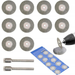 10 teemantketta komplekt 40 mm dremel t&uuml;&uuml;pi l&otilde;ikamiseks ja lihvimiseks