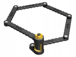 Onguard Link Plate Lock K9 Combo kokkupandav jalgrattalukk 8115 - 88,5 cm