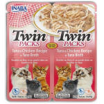 Inaba Twin kassidele tuunikala ja kanaga, 2x40 g