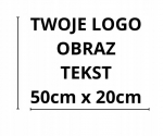 Kleebis ilma taustata auto aknal, auto, vidin, logo, pilt, tekst 50x20 cm
