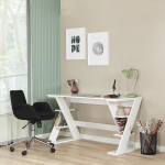 Puitlaastplaadist laud, Lungo, 140x73x60 cm, Valge