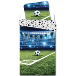 Laste voodipesukomplekt Football, 140&times;200cm, 70x90 cm, 2-osaline
