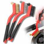 Multifunktsionaalsed traatharjad, 3 harja komplekt puhastamiseks ja poleerimiseks