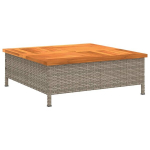 aialaud，Lauad aiaks, hall , 70 x 70 x 25 cm, rotang ja akaatsiapuit CFE470998