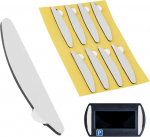 Asendusliimiribade komplekt, 8 tk, &uuml;hildub Needit Park Mini automaatse parkimiskettaga, kahepoolne spetsiaalne liim tuuleklaasile, liimpadjad parkimiskettale, liimikleebiste komplekt klaasile