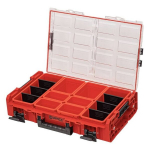 Qbrick System ONE Organizer XL 2.0 RED ULTRA HD Custom 582 x 387 x 131 mm 13,5 l IP66 8 sisestusega ja 6 vaheseinaga