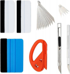 Jnnj 1 komplekt auto kile paigaldust&ouml;&ouml;riist, aknakile paigalduskomplekt vin&uuml;&uuml;lkatte pealekandmist&ouml;&ouml;riistade komplekt, autoakende toonimise t&ouml;&ouml;riistade komplekt koos kaabitsaga