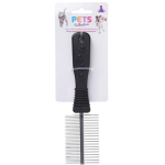 Lemmiklooma kamm Koopman Pets Collection, must, 5x1.5x20 cm