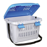 Transpordipuur Trixie Capri, valge/sinine, 44x33x32 cm